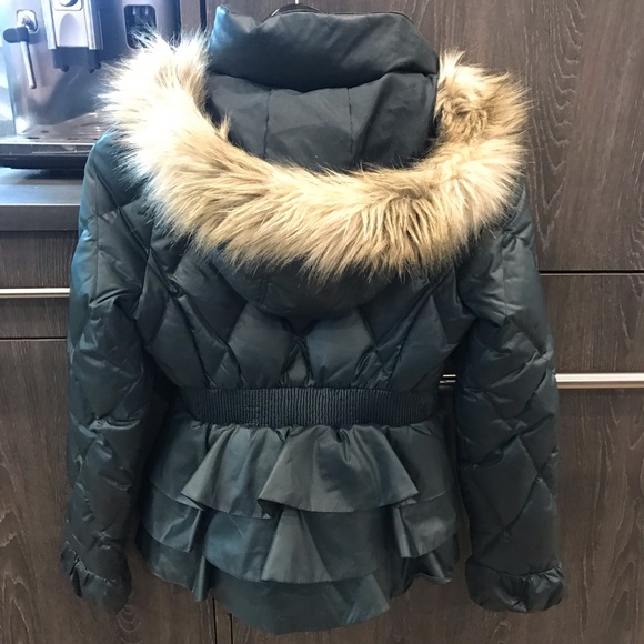 Juicy Couture Jackets & Blazers - Juicy Couture Green Ruffle Jacket